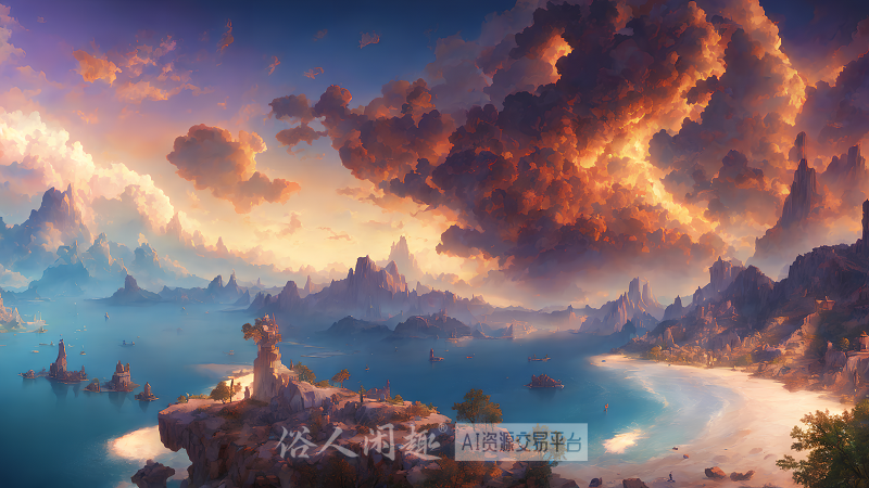 Ai绘画-4K童话风景壁纸