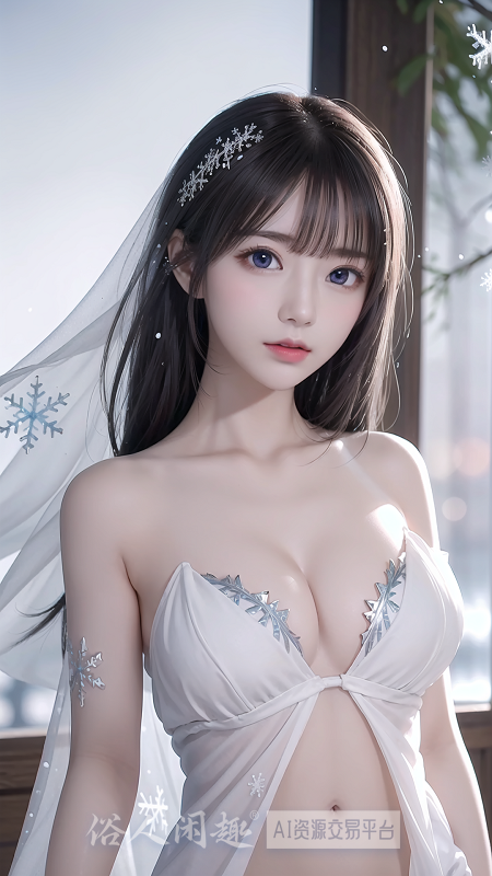 【云景彡】白纱美女-楚楚冻人