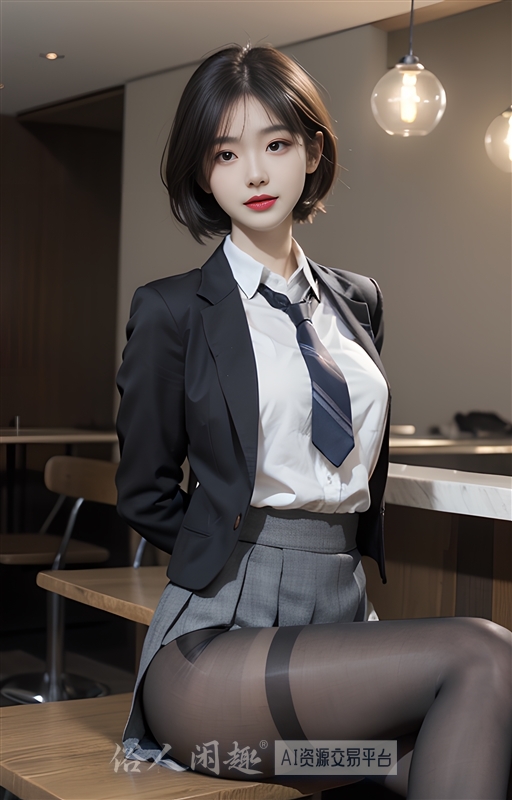 【AI美女2号】-可爱的黑丝学妹