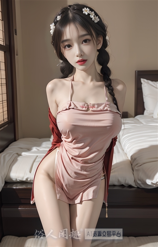 【AI美女2号】-性感的大肚兜