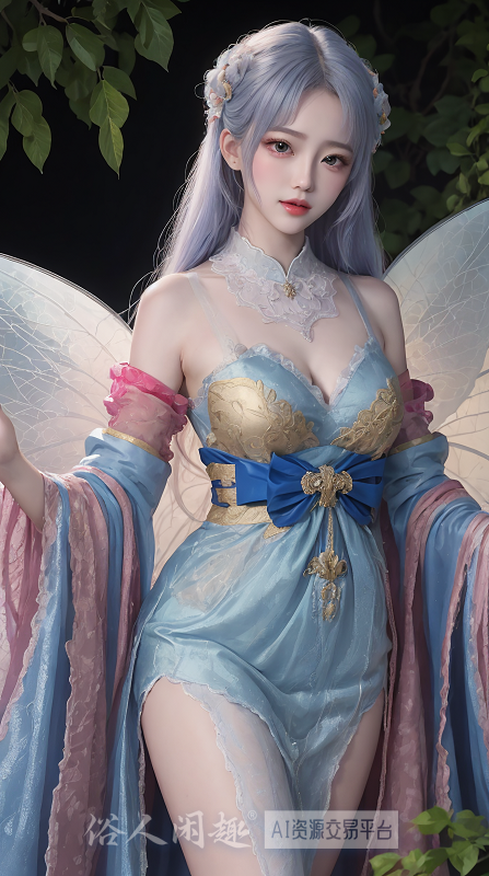 国风可爱性感美女（七彩蝶女篇一）
