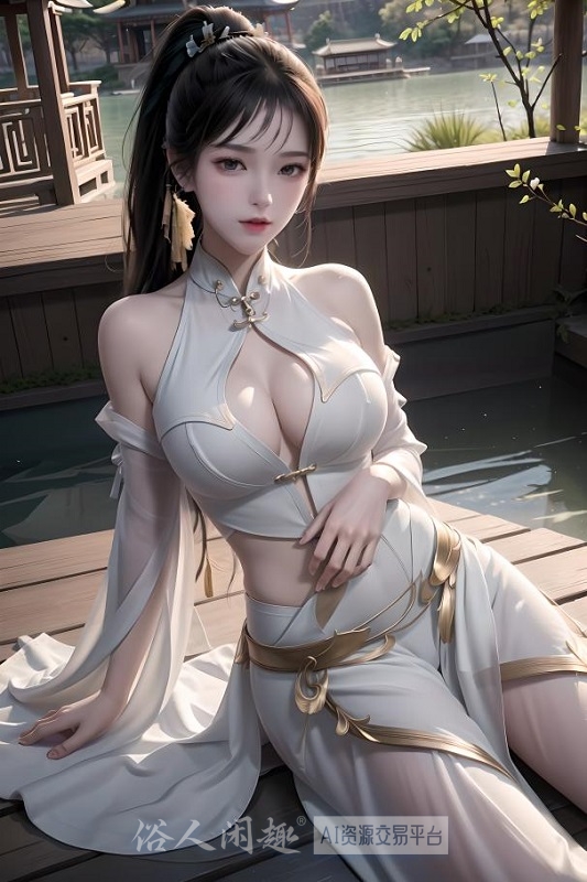 古风山水美女
