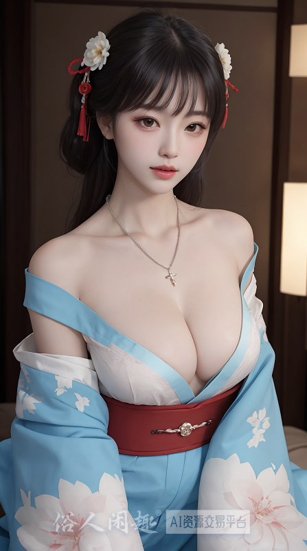 性感露肩和服美女