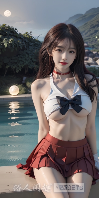 【AI美女2号】南半球泳池边 全116P