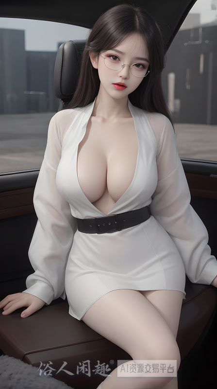 92期性感制服车模美女