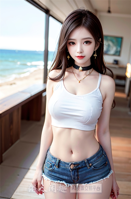 海边沙滩美女7-8K超清