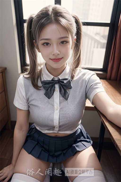 JK银发双马尾学妹3-125P