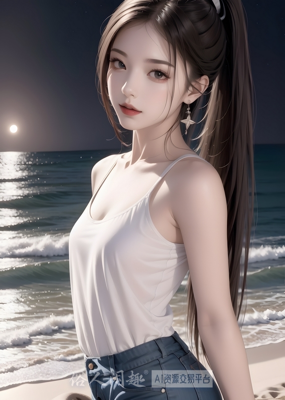 免费-夏季海滩妹子4K